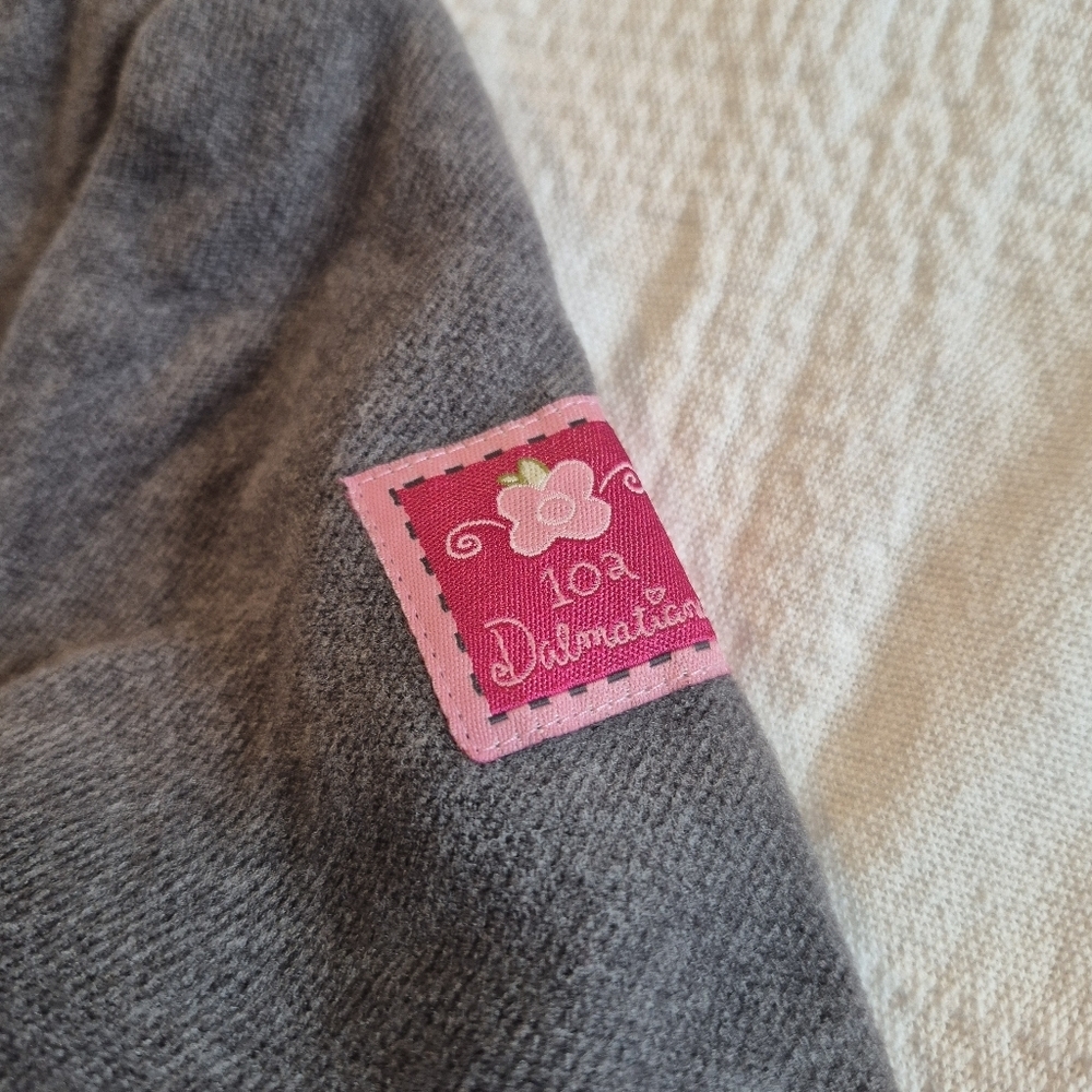 Disney Store girls size 7/8 101 Dalmations  gray embroidered Aline dress EUC - Picture 3 of 6